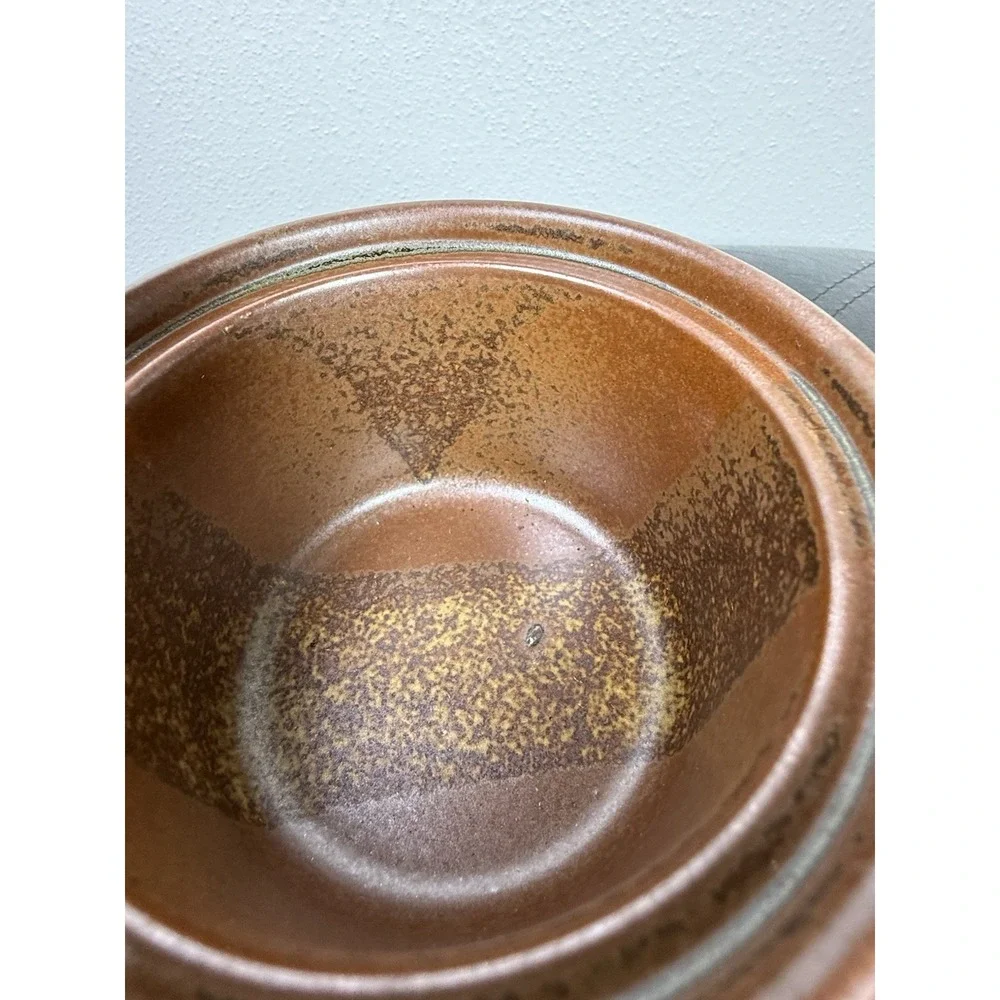 Iron Mountain Stoneware Vintage Pottery Roan Sugar Bowl